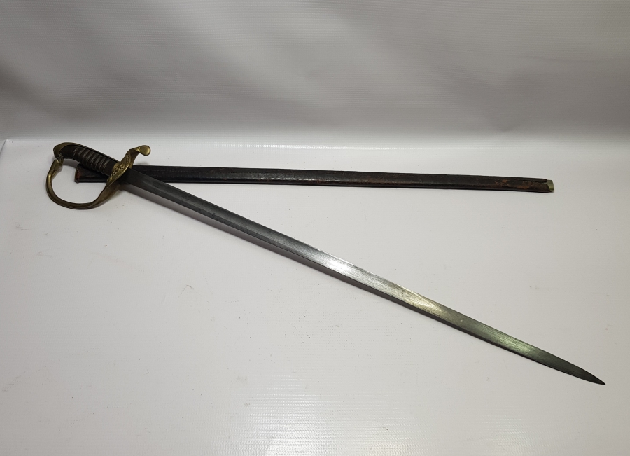 BALÇAĞI AY YILDIZLI VE OSMANLICA POLİS YAZILI İLK DÖNEM OSMANLI POLİS KILICI