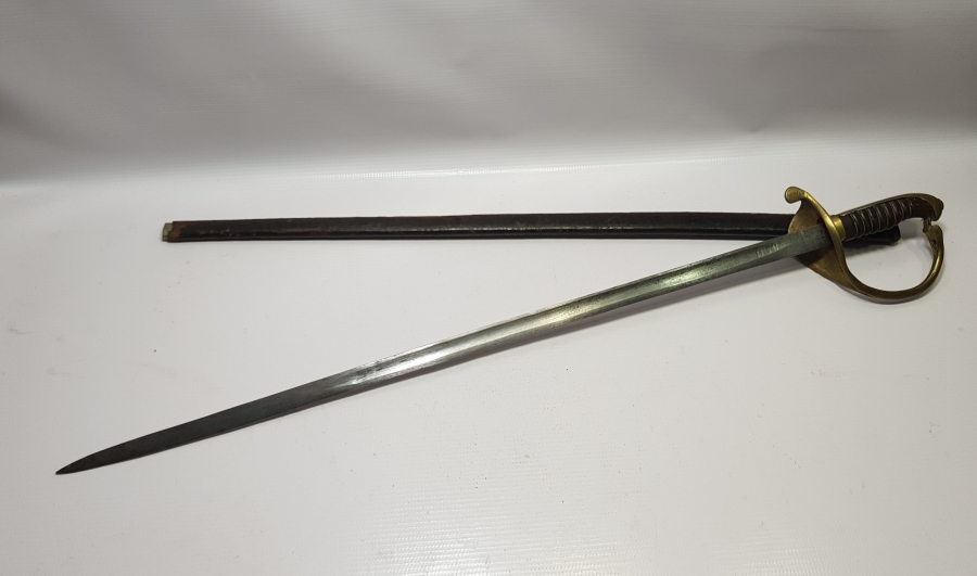 BALÇAĞI AY YILDIZLI VE OSMANLICA POLİS YAZILI İLK DÖNEM OSMANLI POLİS KILICI