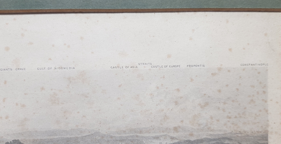 İSTANBUL BOĞAZI GÖRSELLİ 1900 BAŞLARI ANTİKA GRAVÜR