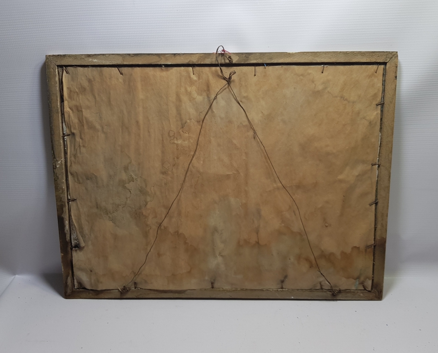 KABE İ ŞERİF GÖRSELLİ EL BOYAMA ANTİKA CAM ALTI BÜYÜK BOY PANO