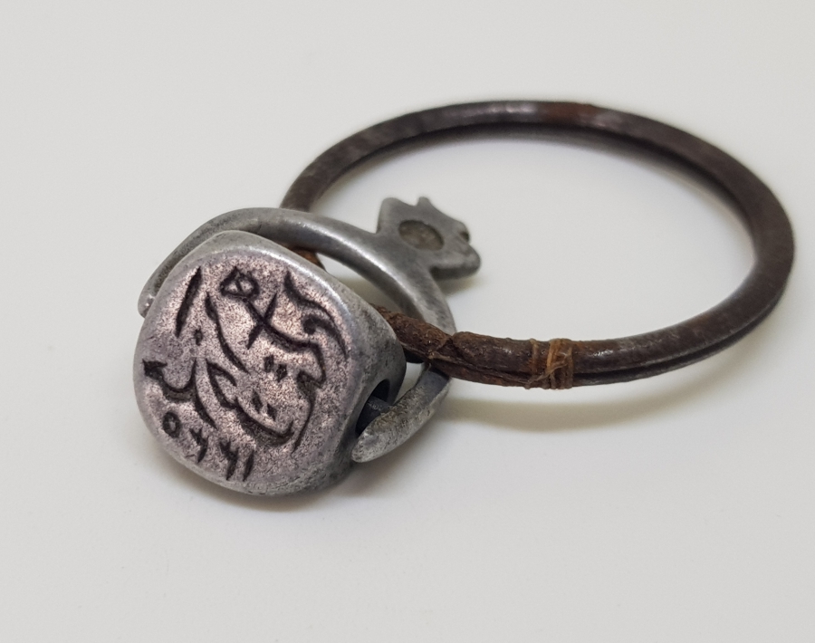 OSMANLI DÖNEMİ ÇOK NADİR HAKKAK İŞİ DÖNERLİ ALÜMİNYUM ŞAHIS MÜHRÜ - İLK KEZ GÖRÜLÜYOR