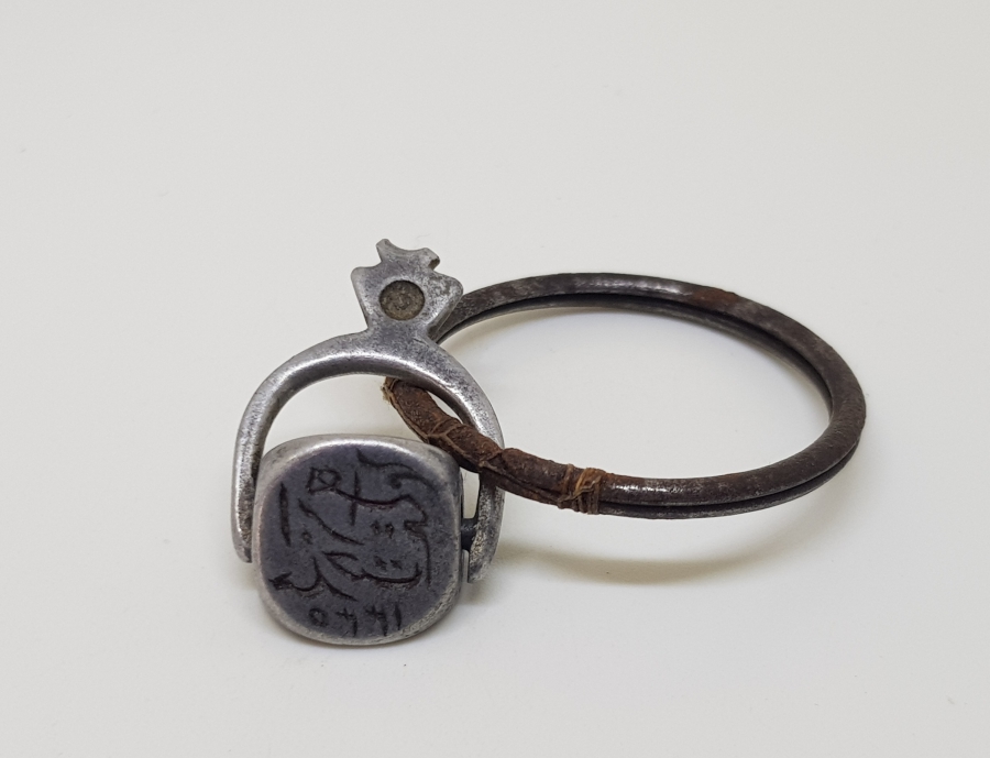 OSMANLI DÖNEMİ ÇOK NADİR HAKKAK İŞİ DÖNERLİ ALÜMİNYUM ŞAHIS MÜHRÜ - İLK KEZ GÖRÜLÜYOR