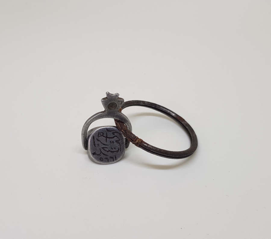 OSMANLI DÖNEMİ ÇOK NADİR HAKKAK İŞİ DÖNERLİ ALÜMİNYUM ŞAHIS MÜHRÜ - İLK KEZ GÖRÜLÜYOR