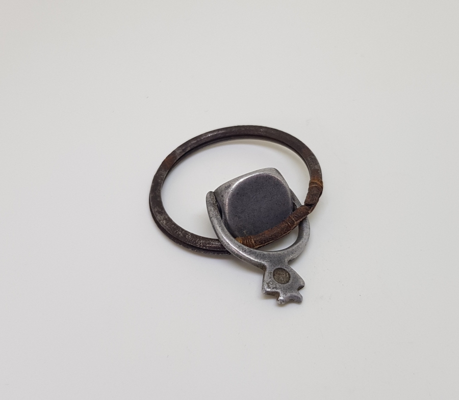 OSMANLI DÖNEMİ ÇOK NADİR HAKKAK İŞİ DÖNERLİ ALÜMİNYUM ŞAHIS MÜHRÜ - İLK KEZ GÖRÜLÜYOR