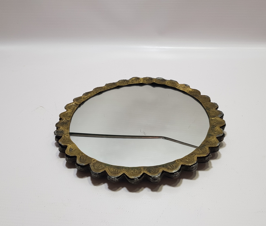 OSMANLI DÖNEMİ SÜLEYMANİYE İŞİ DAMGALI BÜYÜK BOY DUVAR AYNASI