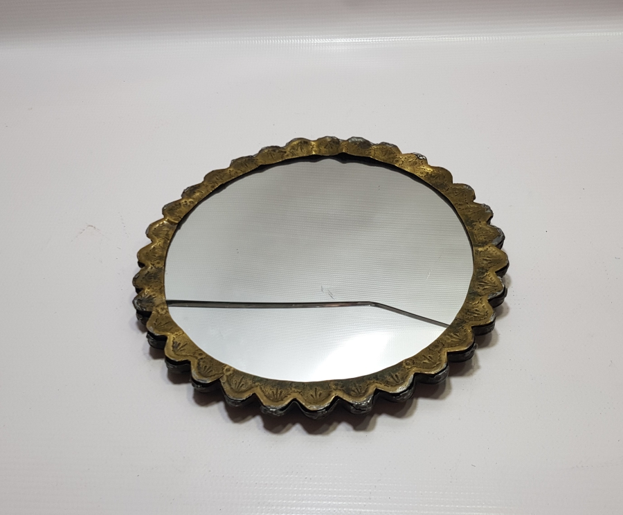 OSMANLI DÖNEMİ SÜLEYMANİYE İŞİ DAMGALI BÜYÜK BOY DUVAR AYNASI