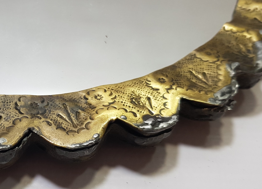 OSMANLI DÖNEMİ SÜLEYMANİYE İŞİ DAMGALI BÜYÜK BOY DUVAR AYNASI