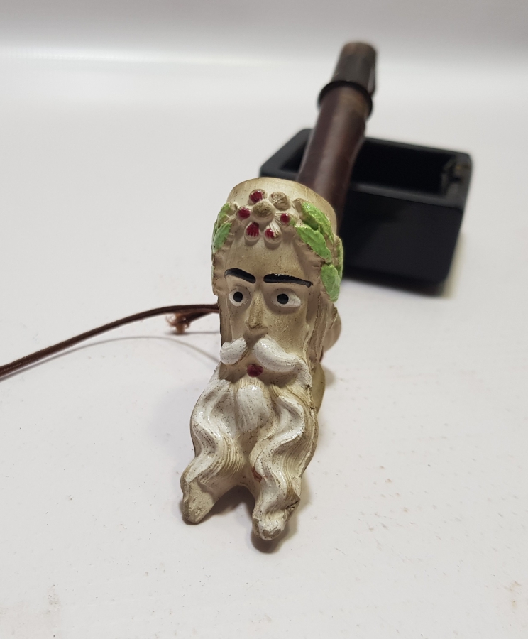 OSMANLI DÖNEMİ ÇOK NADİR BOYNUZ SAPLI VE KİRAZ AĞAÇLI JACOP PİPO