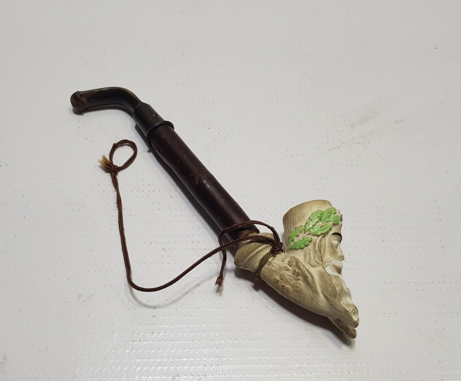 OSMANLI DÖNEMİ ÇOK NADİR BOYNUZ SAPLI VE KİRAZ AĞAÇLI JACOP PİPO