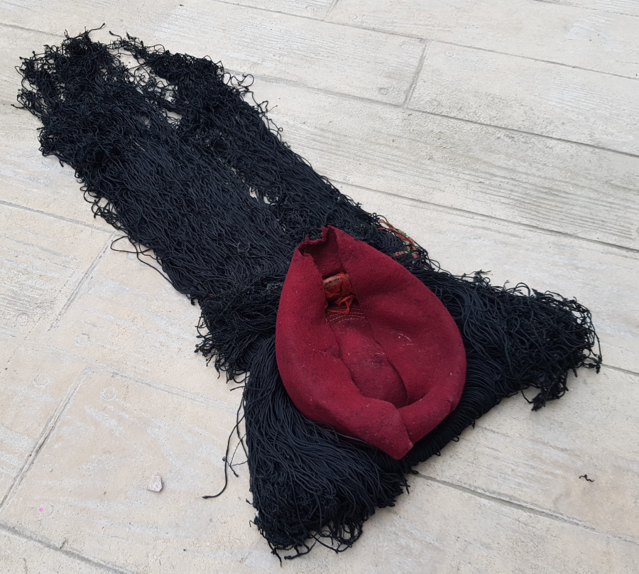 OSMANLI DÖNEMİ ÇOK NADİR İPEK İBRİŞİMLİ VAN YÖRESİ GELİN BAŞLIĞI