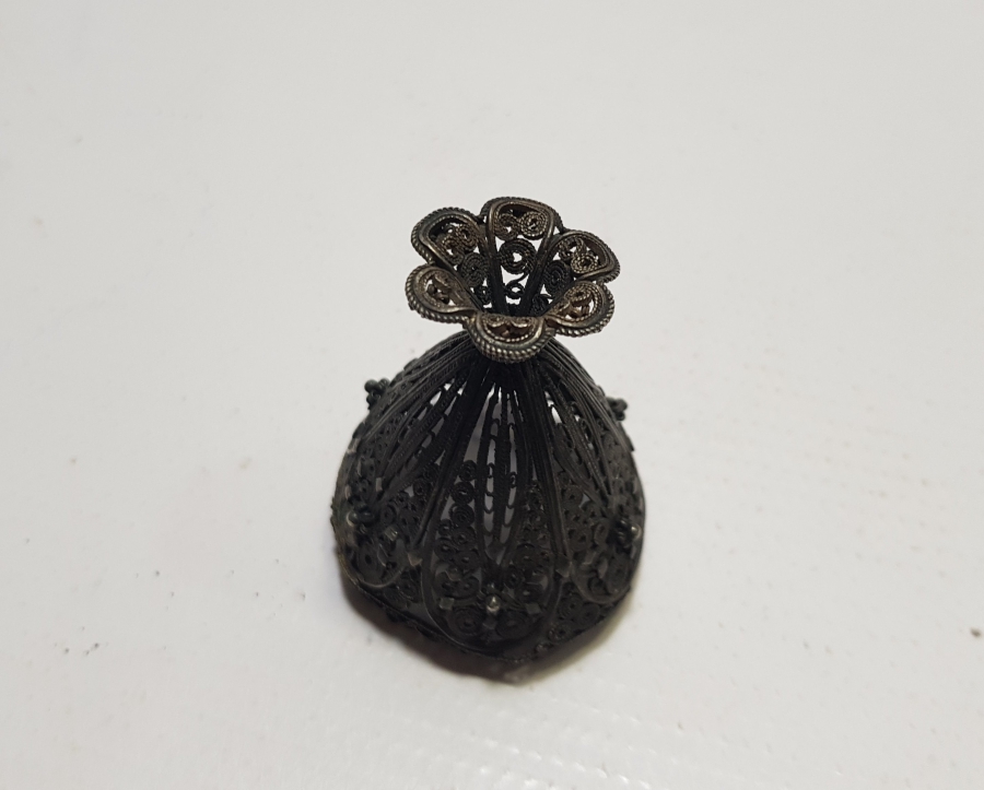 SAF GÜMÜŞTEN MAMUL TELKARİ İŞÇİLİKLİ OSMANLI DÖNEMİ FİNCAN ZARFI