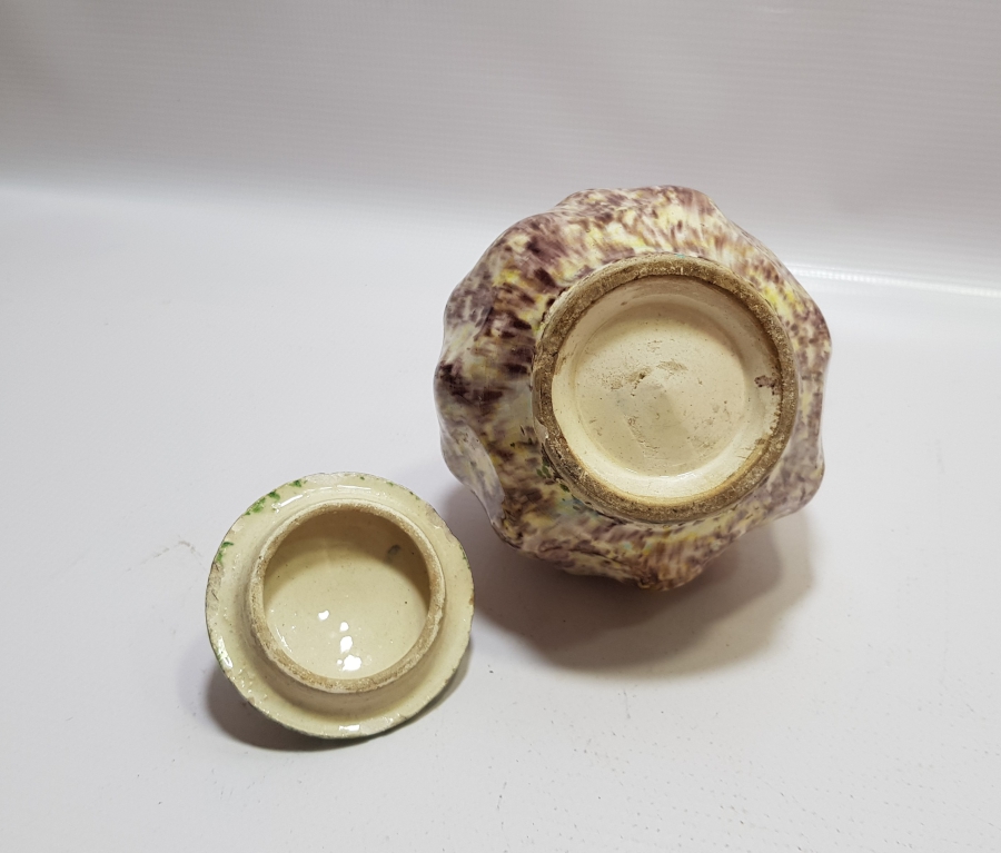 OSMANLI DÖNEMİ NADİR FORMDA KAPAKLI KÜTAHYA MACUNLUK