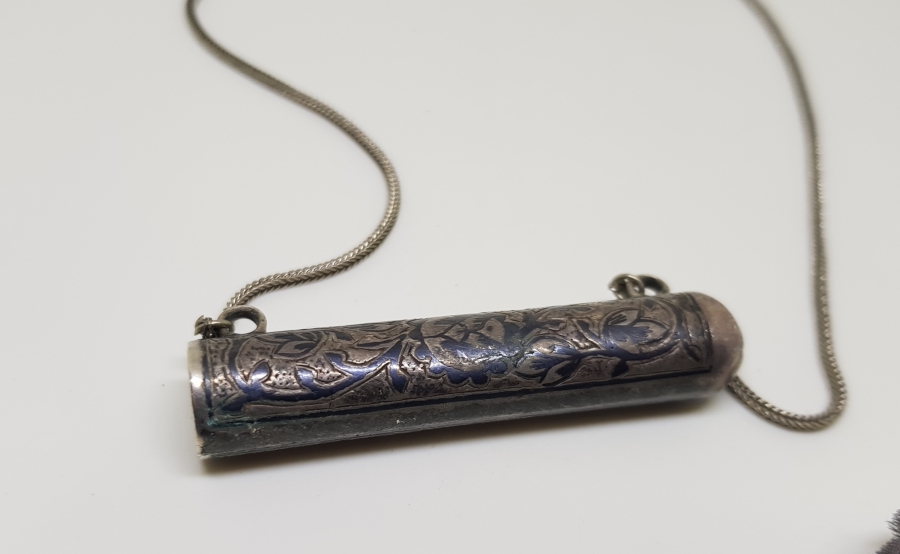 OSMANLI DÖNEMİ SAVATLI GÜMÜŞ VAN İŞİ HAMAYIL