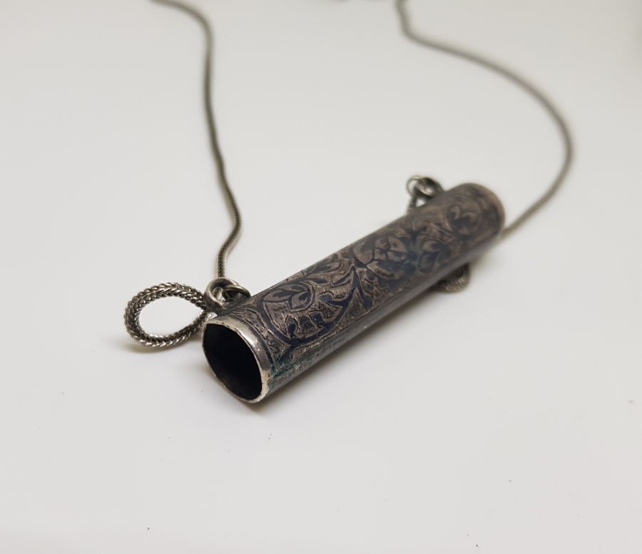 OSMANLI DÖNEMİ SAVATLI GÜMÜŞ VAN İŞİ HAMAYIL