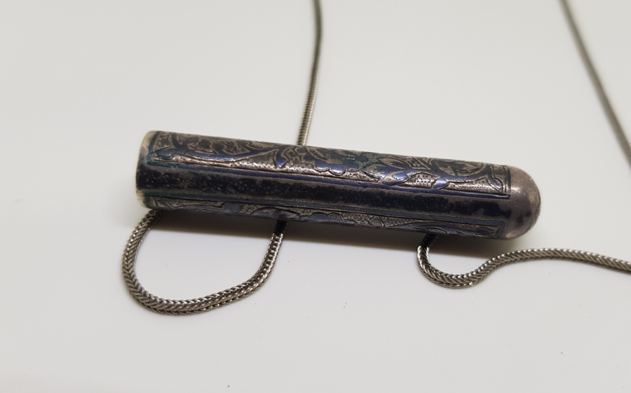 OSMANLI DÖNEMİ SAVATLI GÜMÜŞ VAN İŞİ HAMAYIL