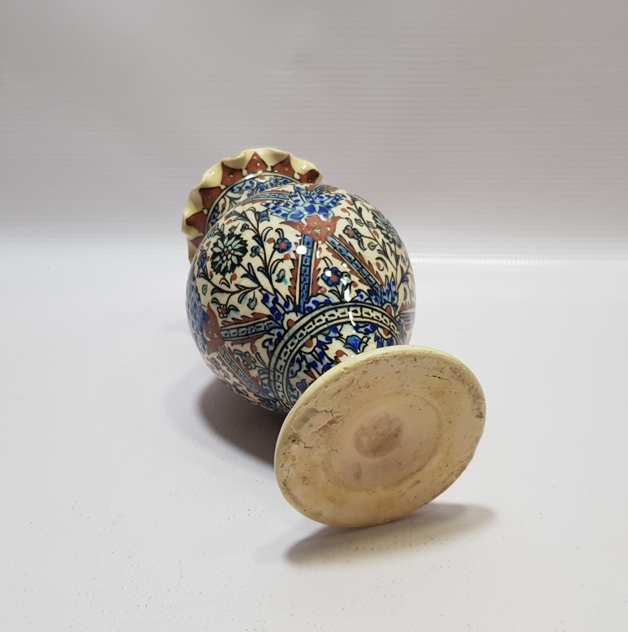 FIRFIRLI MODEL OSMANLI DÖNEMİ EL BOYAMA KÜTAHYA VAZO