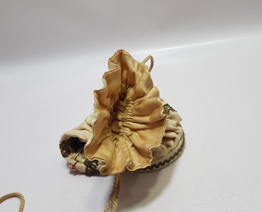 OSMANLI DÖNEMİ ÇOK NADİR RUM İŞİ AYNALI İPEK GELİN ÇANTASI