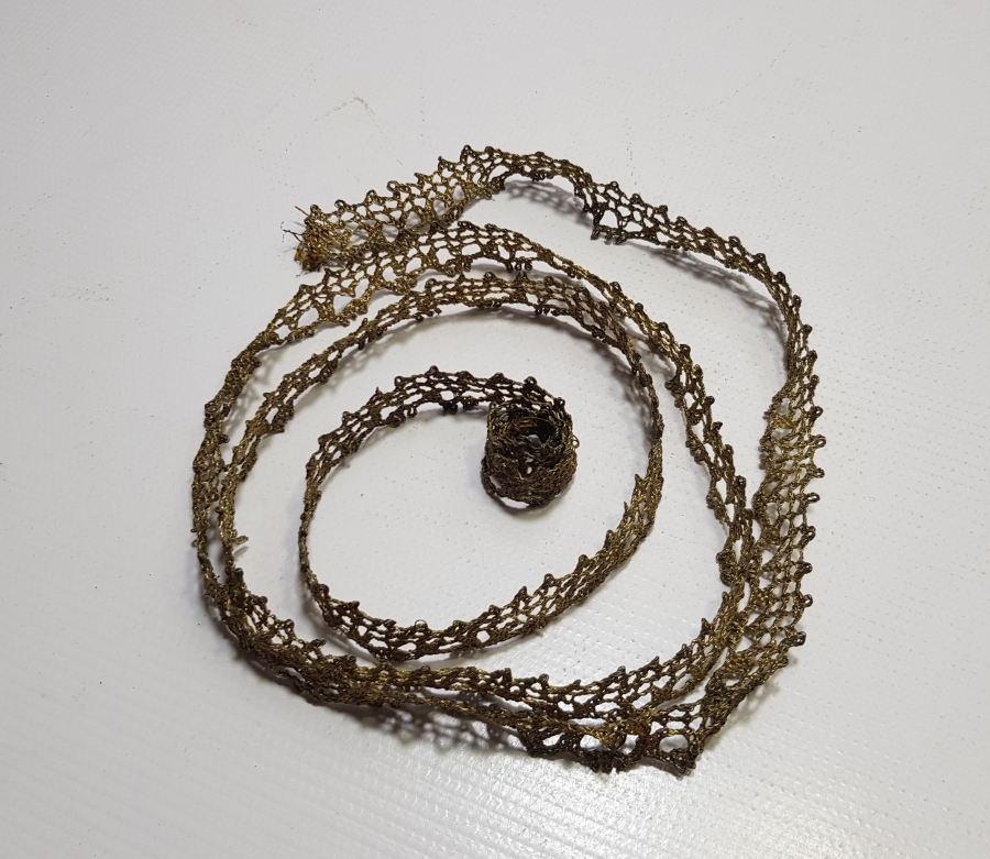 OSMANLI DÖNEMİ GÜMÜŞ SIRMA İŞÇİLİKLİ SANCAK KENARI