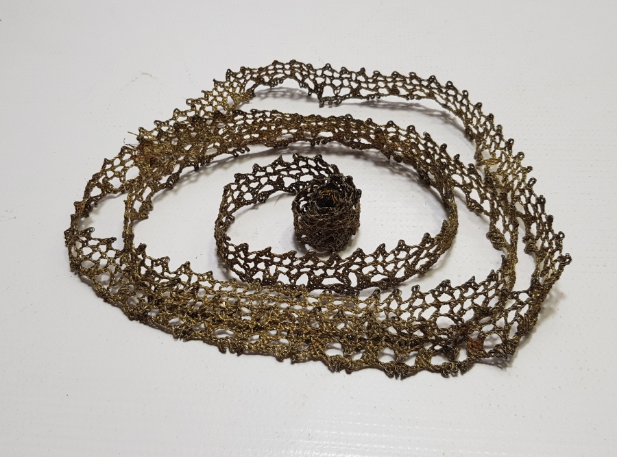 OSMANLI DÖNEMİ GÜMÜŞ SIRMA İŞÇİLİKLİ SANCAK KENARI