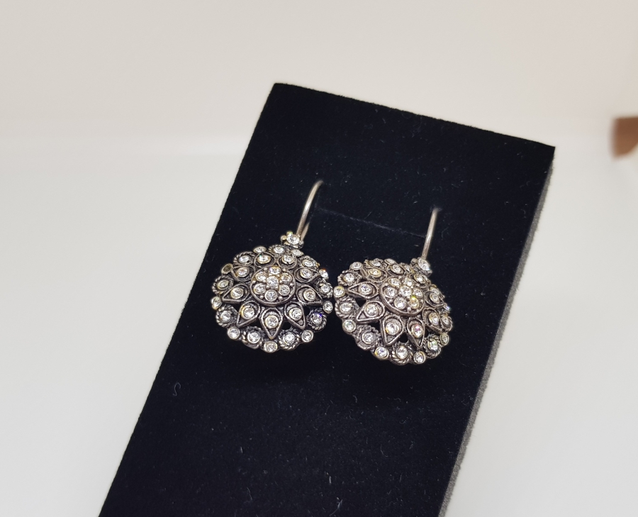 MARGAZİT TAŞLI GÜMÜŞ KÜPE