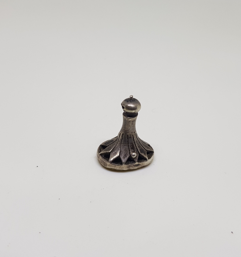 OSMANLI DÖNEMİ EL KAZIMA HAKKAK İŞİ GÜMÜŞ TUTMAÇLI ŞAHIS MÜHRÜ