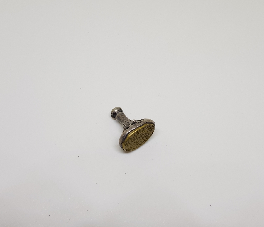 OSMANLI DÖNEMİ EL KAZIMA HAKKAK İŞİ GÜMÜŞ TUTMAÇLI ŞAHIS MÜHRÜ