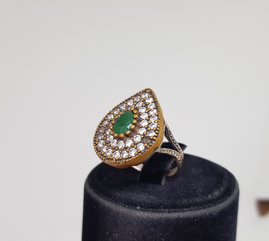 HÜRREM MODEL BÜYÜK BOY GÜMÜŞ YÜZÜK