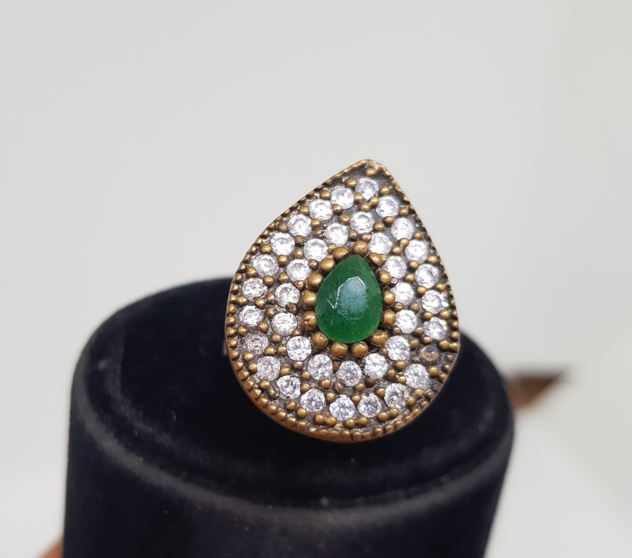 HÜRREM MODEL BÜYÜK BOY GÜMÜŞ YÜZÜK