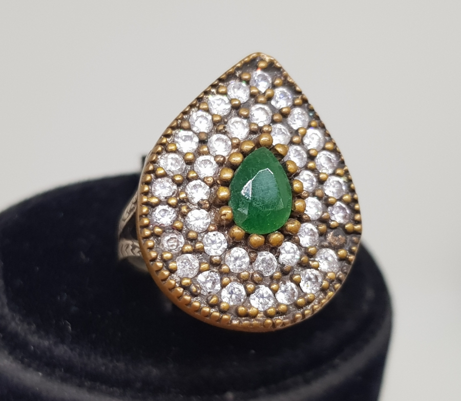 HÜRREM MODEL BÜYÜK BOY GÜMÜŞ YÜZÜK