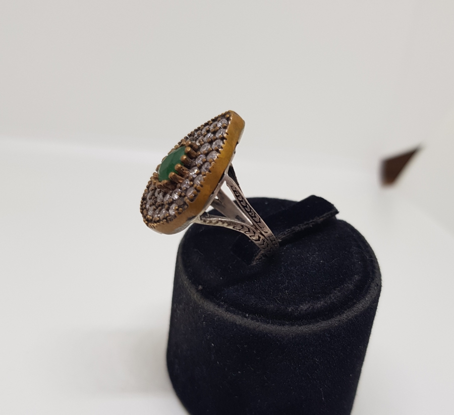 HÜRREM MODEL BÜYÜK BOY GÜMÜŞ YÜZÜK