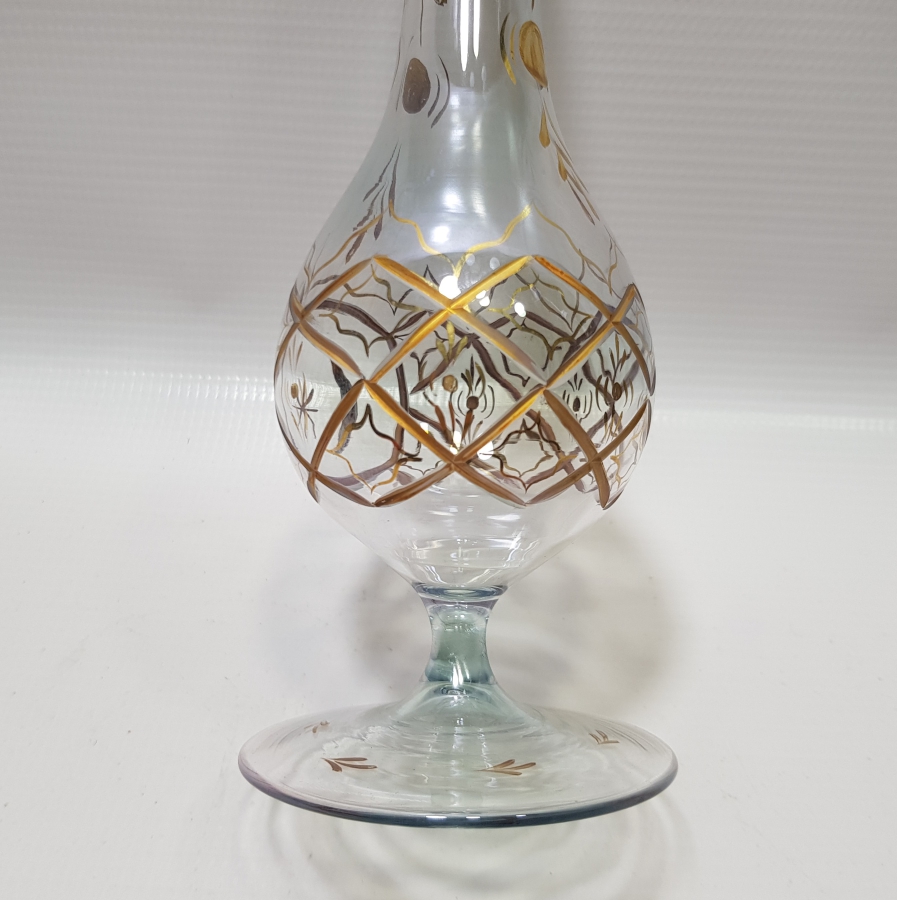 BEYKOZ TARZI YAPILMIŞ ALTIN VARAKLI ANTİKA GÜLEBDAN