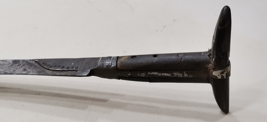 OSMANLI DÖNEMİ ÇOK NADİR İKİ TARAFI BOYDAN BOYA YAZILI EFE YATAĞANI