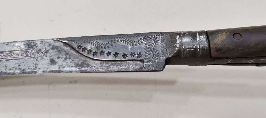 OSMANLI DÖNEMİ ÇOK NADİR İKİ TARAFI BOYDAN BOYA YAZILI EFE YATAĞANI