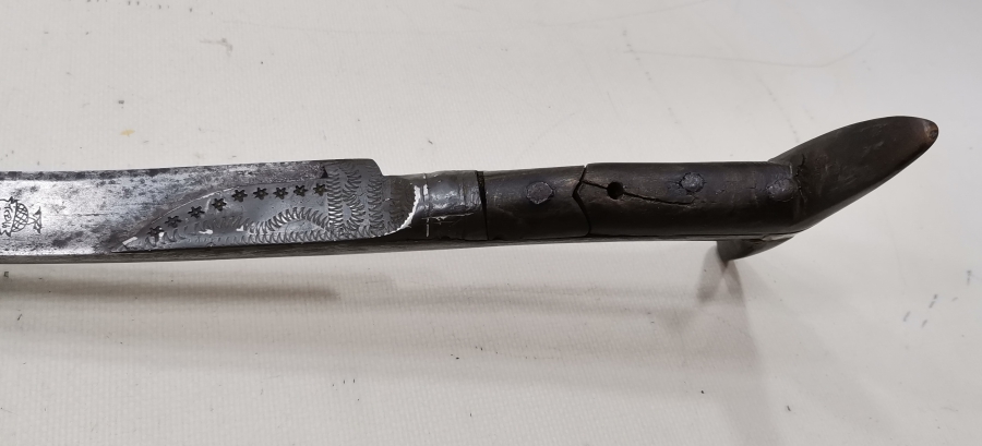 OSMANLI DÖNEMİ ÇOK NADİR İKİ TARAFI BOYDAN BOYA YAZILI EFE YATAĞANI