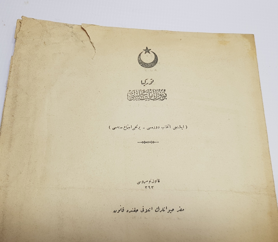 1928 YILI ÖNCESİ NADİR BÜYÜK MİLLET MECLİSİ TUTANAKLARI