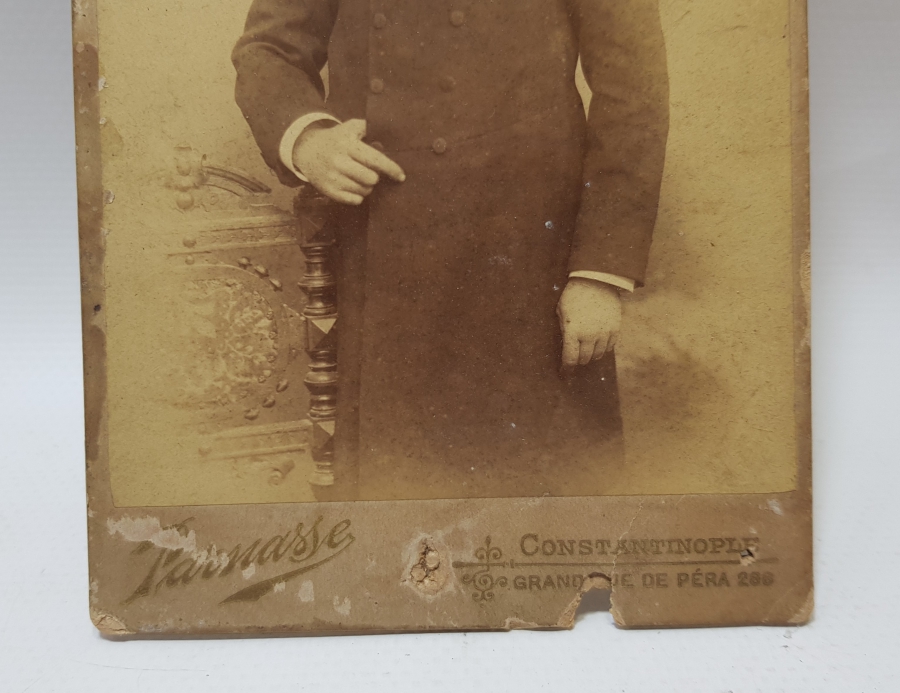 ARKASI OSMANLICA YAZILI OSMANLI DÖNEMİ KABİN FOTOĞRAFI