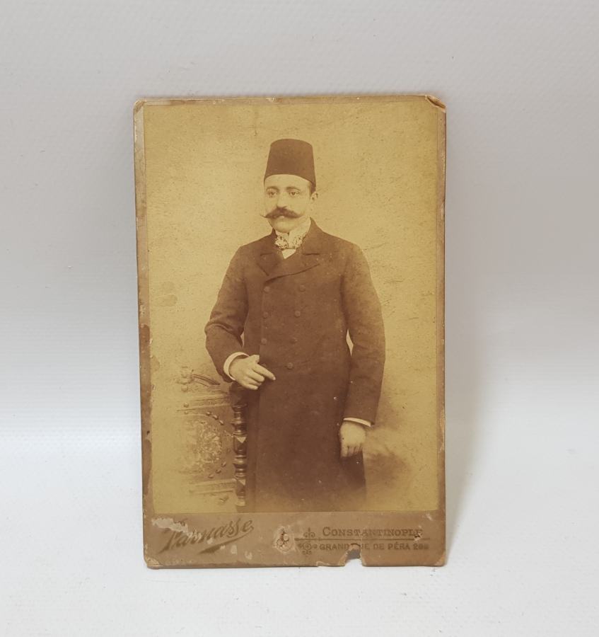 ARKASI OSMANLICA YAZILI OSMANLI DÖNEMİ KABİN FOTOĞRAFI