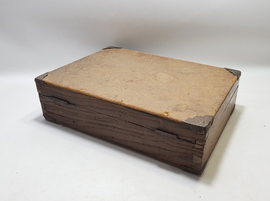 ANTİKA AHŞAP ÖĞRENCİ BAVULU - ÖĞRENCİ ÇANTASI