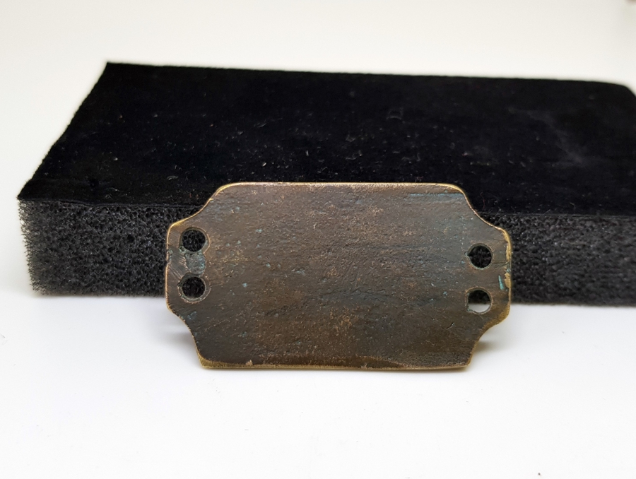 OSMANLI DÖNEMİ SIHHİYE YAZILI METAL PLAKA