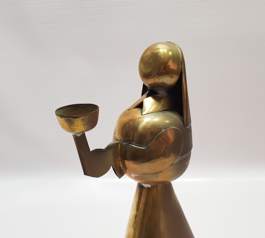 MERYEM ANA FORMUNDA YAPILMIŞ ANTİKA MUMLUK