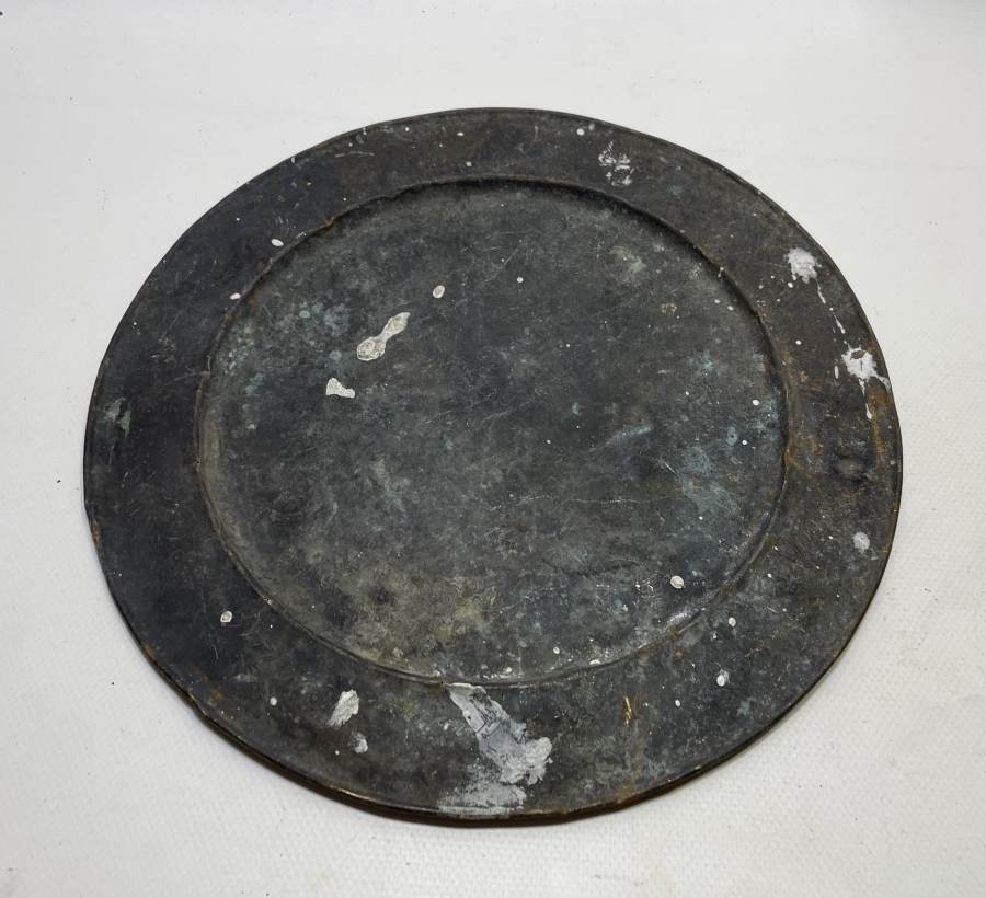 OSMANLI DÖNEMİ ÜZERİ İŞLEMELİ BÜYÜK BOY BOSNA İŞİ BAKIR TABAK