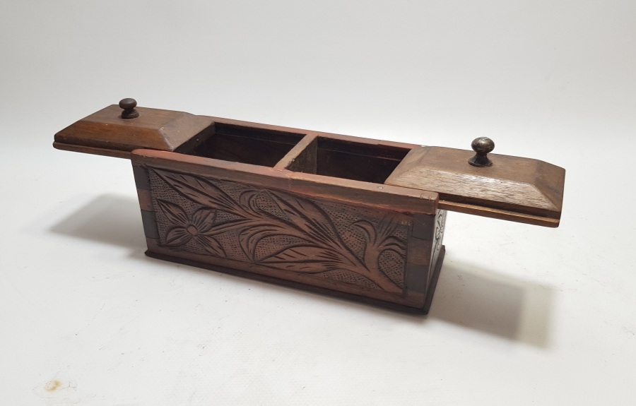 OSMANLI DÖNEMİ TAMAMI İŞLEMELİ ÇİFT GÖZLÜ KAHVE KUTUSU