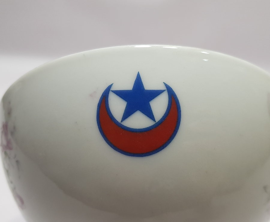 OSMANLI DÖNEMİ AY YILDIZLI KASE