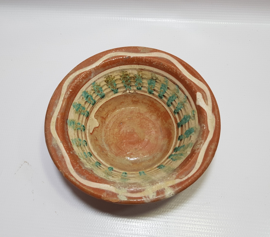 OSMANLI DÖNEMİ SIRLI KINIK KASE