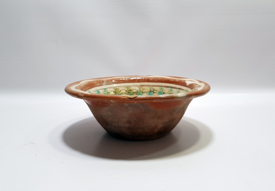 OSMANLI DÖNEMİ SIRLI KINIK KASE