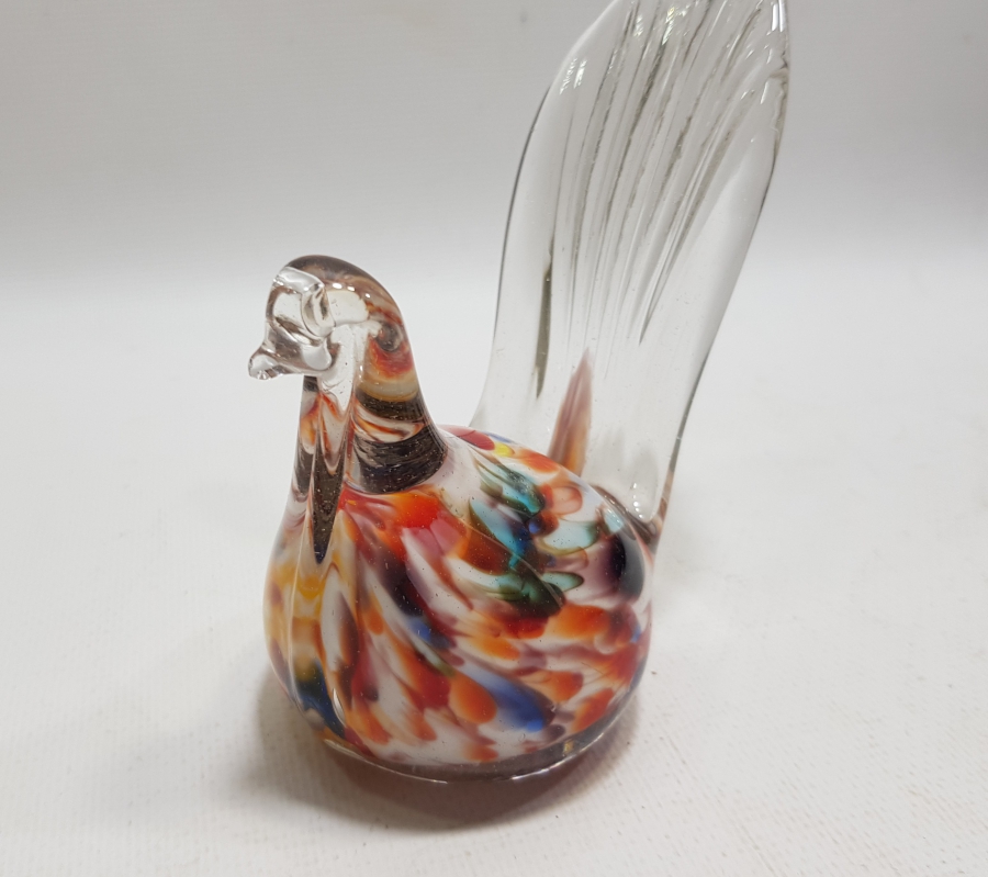 ANTİKA MURANO KUŞ FİGÜRÜ