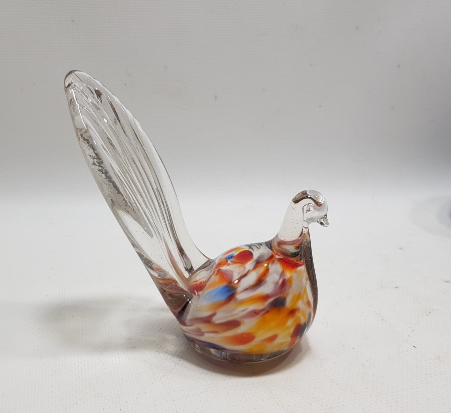 ANTİKA MURANO KUŞ FİGÜRÜ