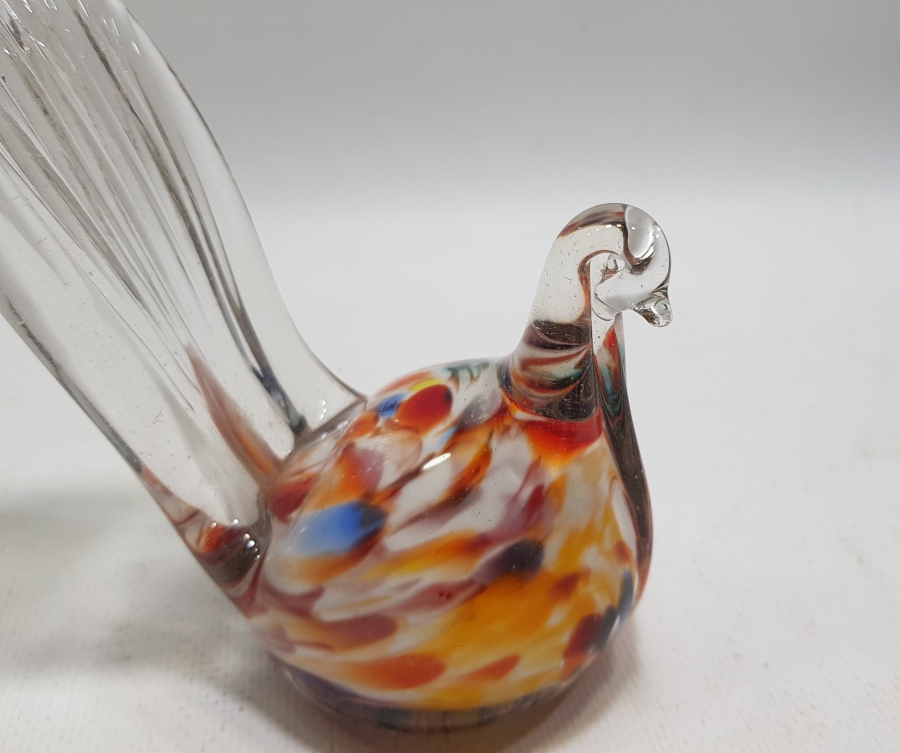 ANTİKA MURANO KUŞ FİGÜRÜ