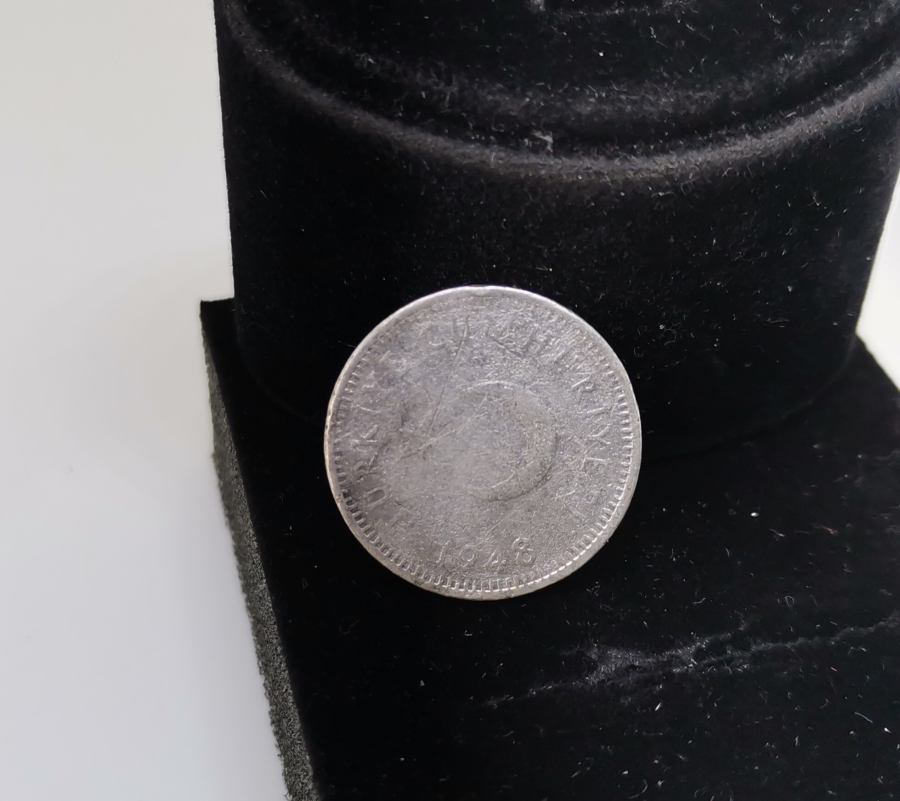 1948 YILI GÜMÜŞ TÜRKİYE CUMHURİYETİNİN SON GÜMÜŞ PARASI OLAN 50 KURUŞ