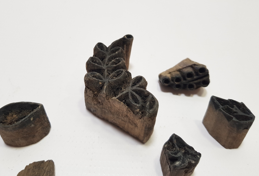 OSMANLI DÖNEMİ EL OYMA 6 ADET TOKAT İŞİ BASKI KALIBI LOTU